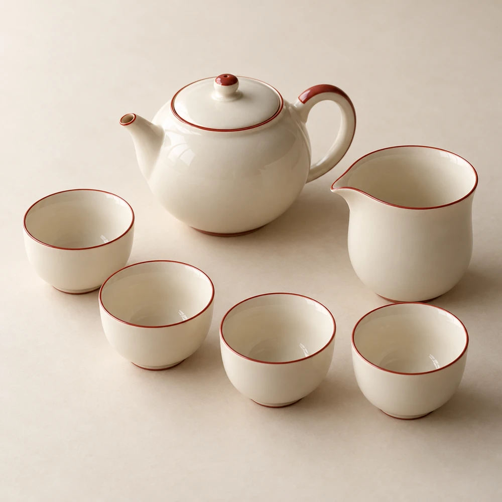 Cinnabar Tea Service in Cinnabar